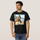 Surfer Wolf T-shirt (Voorkant volledig)