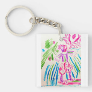 Surfer zomer sleutelhanger