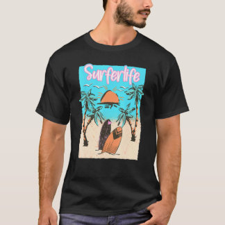 Surferlife Surfen Strand Surfer Vintage Surf T-shirt