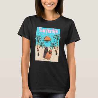 Surferlife Surfen Strand Surfer Vintage Surf T-shirt