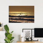 surfermeisje poster (Thuiskantoor)