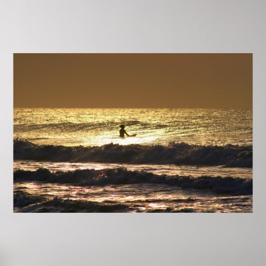 surfermeisje poster (Voorkant)