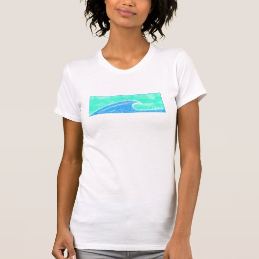surfermeisje t-shirt (Voorkant)