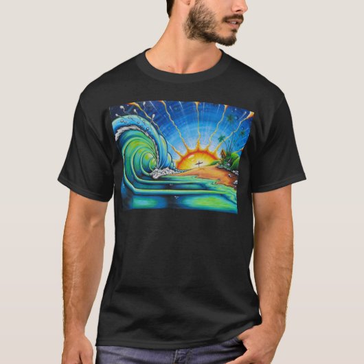 Surferontwerp T-shirt (Voorkant)