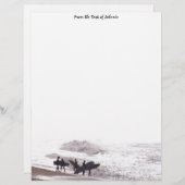 Surfers Beach Personalized Letterhead (Voorkant / Achterkant)