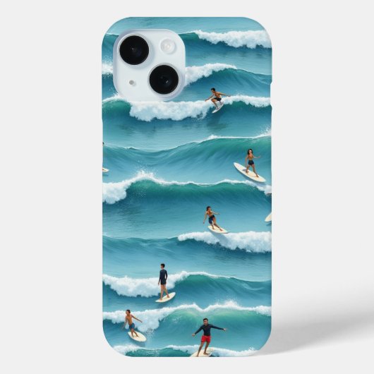Surfers Case-Mate iPhone Case (Achterkant)
