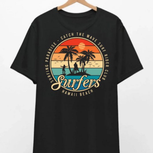 Surfers Hawaii Beach T-shirt