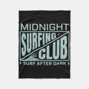 Surfers Middernacht Surfclub Surfer Leven Fleece Deken