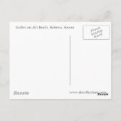 Surfers op de Noordkust Briefkaart (Achterkant)