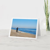 Surfers op Malvarossa-strand in Valencia, Spanje Kaart (Voorkant)