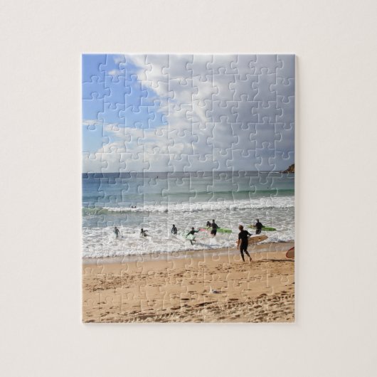 Surfers op Manly Beach, Australië Legpuzzel (Verticaal)