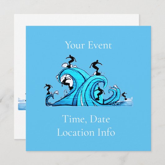 Surfers Overal Thunder_Cove Kaart (Voorkant / Achterkant)