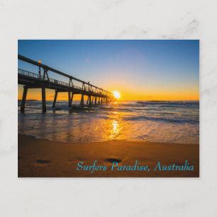Surfers Paradise Jetty op Sunrise Briefkaart