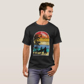 Surfer's Paradise zonsondergang T-shirt (Voorkant volledig)