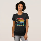Surfer's Paradise zonsondergang T-shirt (Voorkant volledig)