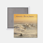 "Surfers, Rio de Janeiro" aimant frigo (Recto/Verso)