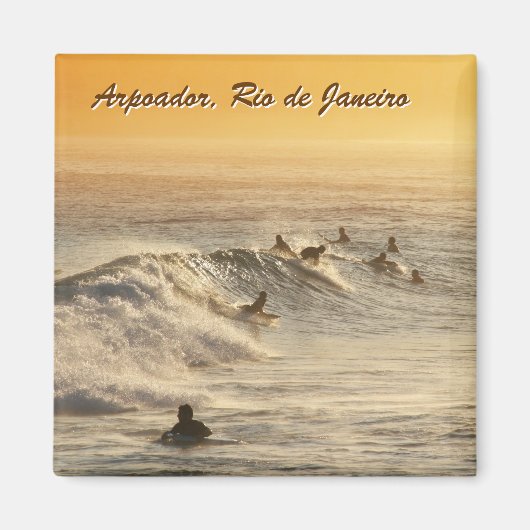 "Surfers, Rio de Janeiro" aimant frigo (Devant)