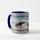 Surfers Surf Ocean Beach Art Mug Cup (Devant gauche)