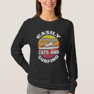 Surfers Vrouwen Surf Kitten Surfer Katten En Surfe T-shirt