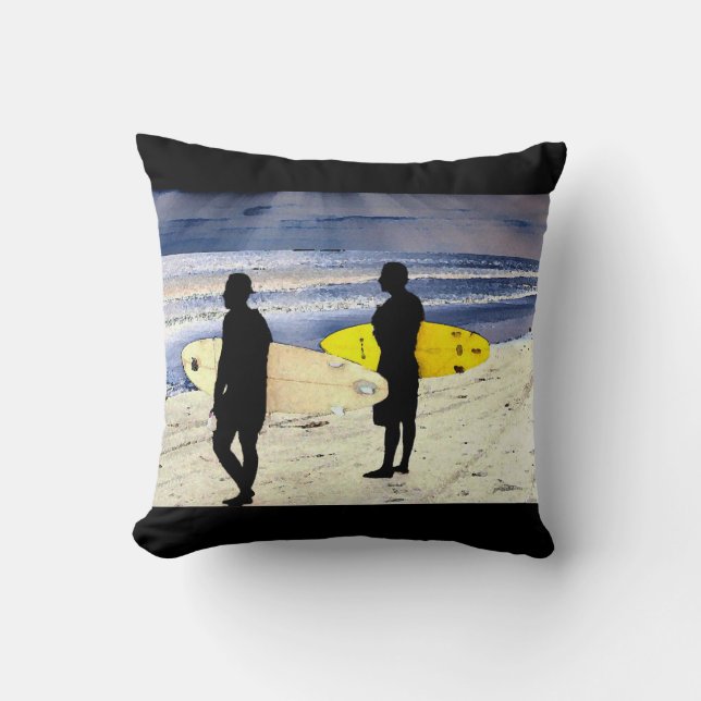 Surferstrandkussen Kussen (Voorkant)