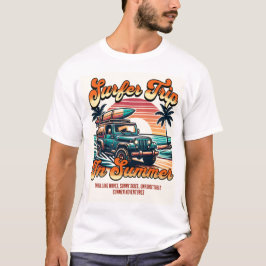 Surfertrip in de zomer t-shirt