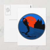 Surfeur de Biarritz Briefkaart (Voorkant / Achterkant)