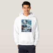 Surfez les Vagues – Sweat à Capuche Inspiré de l'O (Devant entier)