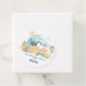 Surffeest Favor Labels De Grote Een Verjaardag Bab (In situ)