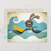 Surfgolven Briefkaart (Voorkant / Achterkant)