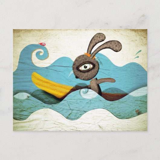 Surfgolven Briefkaart (Voorkant)