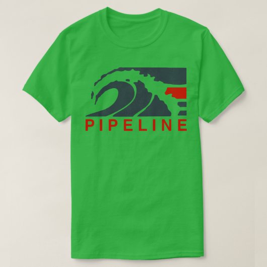 Surfgolven voor pijplooprek t-shirt (Design voorkant)