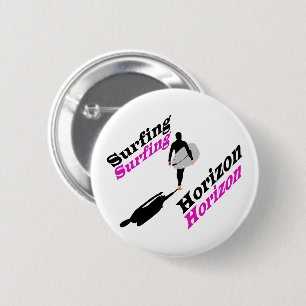 Surfhorizon T-Shirt Ronde Button 5,7 Cm