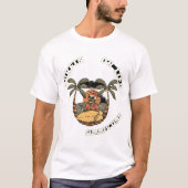 Surfin ou Life Skeleton Summer T-Shirt Design (Devant)