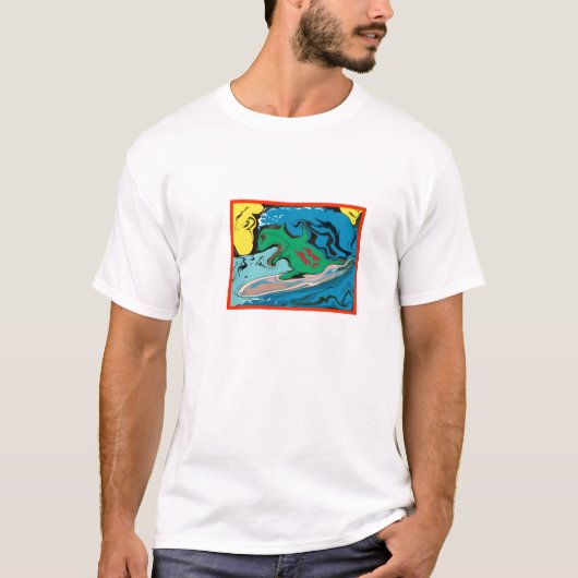 Surfin Salamander T-shirt (Voorkant)