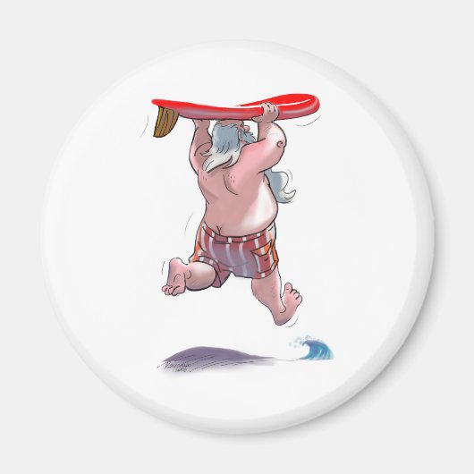 sUrFiN sAnTa Magneet (Voorkant)