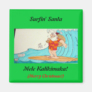 Surfin' Santa Magneet