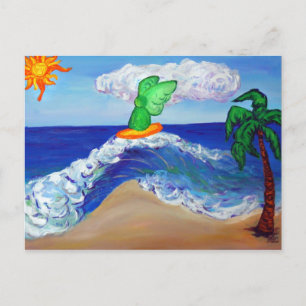 Surfing Angel Raphael Briefkaart