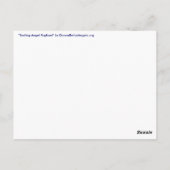 Surfing Angel Raphael Briefkaart (Achterkant)