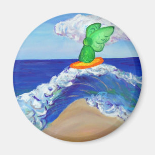 Surfing Angel Raphael Magnet Magneet