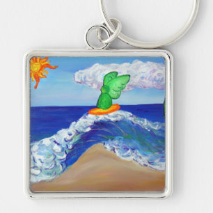 Surfing Angel Raphael Sleutelhanger