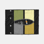 Surfing Apparel - Surfer Surf _1 Fleece Deken (Voorkant (Horizontaal))