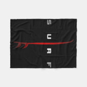 Surfing Apparel - Surfer Surf  Fleece Deken (Voorkant (Horizontaal))