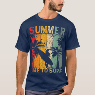 Surfing Beach Surfer Board Summer Time To Surf 203 T-shirt