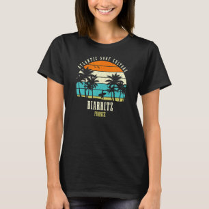 Surfing Biarritz France Atlantic Surf Culture T-shirt