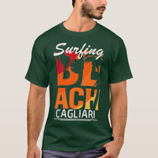 Surfing Cagliari Italy T-shirt
