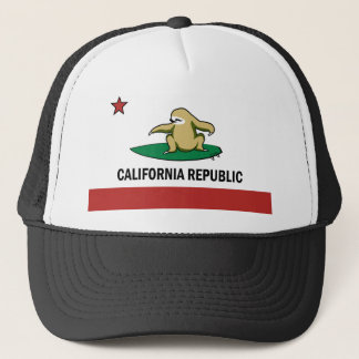Surfing Cali Sloth Trucker Pet