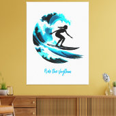 surfing canvas afdruk (Insitu (Woonkamer))