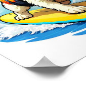 Surfing Dog Poster (Hoek)