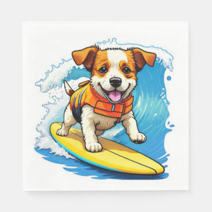 Surfing Dog Servet
