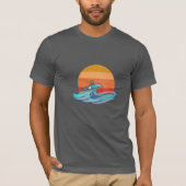 Surfing Dog shirt voor mannen (Voorkant)